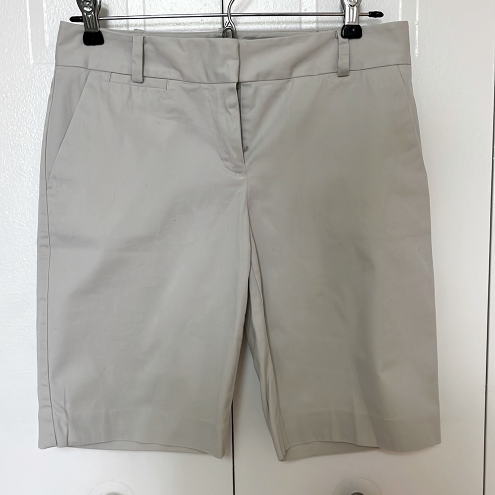 Cream Colored Bermuda Shorts